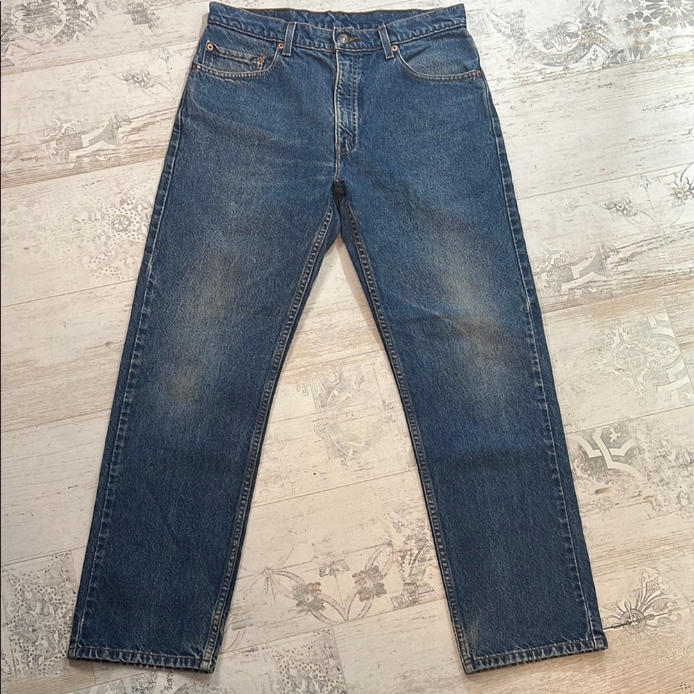 Levi’s Men’s 505 Regular Fit Straight Leg Blue Jeans Size 34x30